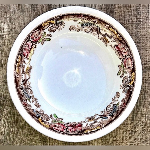 Vintage Antique 8" Round Vegetable Serving Bowl JOHNSON BROS DEVONSHIRE England - Picture 9 of 10